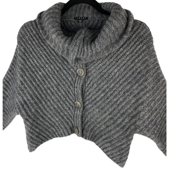 🆕 Sisley Cropped Mohair Wool Blend Cardigan Juniors Size 3XL - Picture 3 of 12